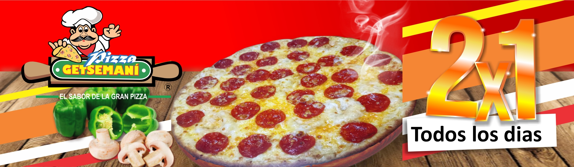 Getsemani pizza | Logo 